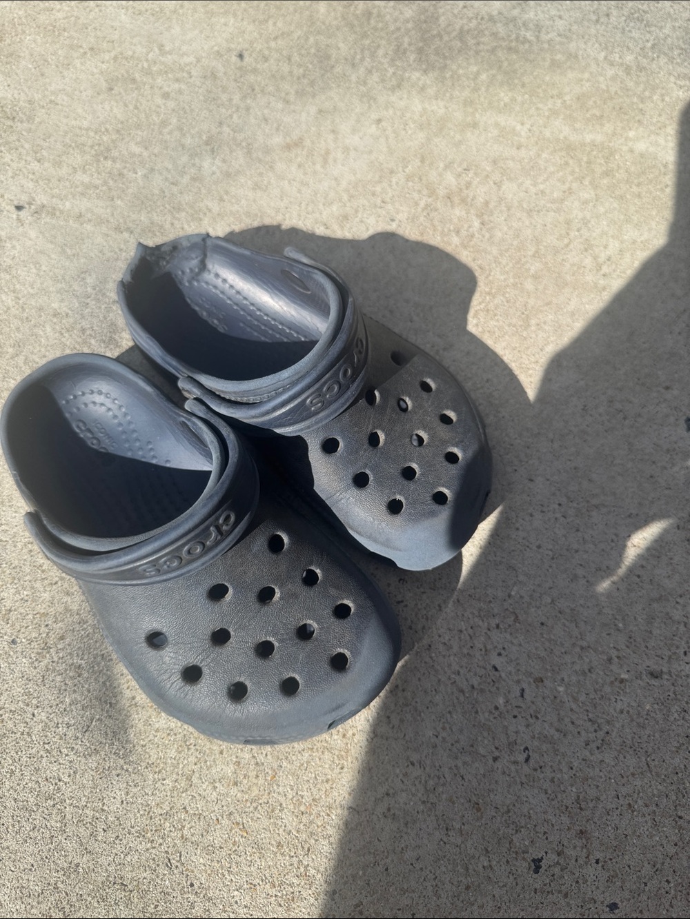 Kids Casual Slip-On Clog in Dark Gray
